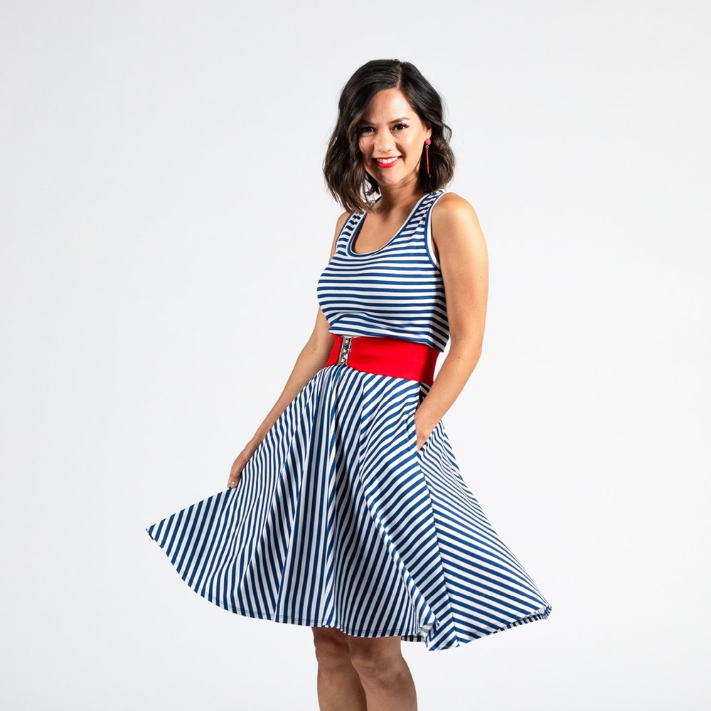 LuLaRoe Nicki Sleeveless Dress in 3XL